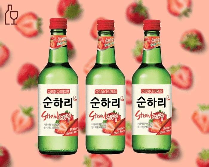 Rượu Soju Chum Churum - một trong các thương hiệu rượu Soju có thị phần lớn tại Việt Nam