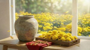 Hoa cúc chi ngâm rượu