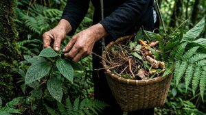 Lá rừng làm men rượu