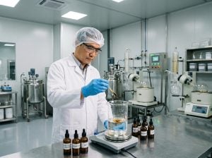 Quy trình phối trộn cồn thực phẩm và hương vị tự nhiên.